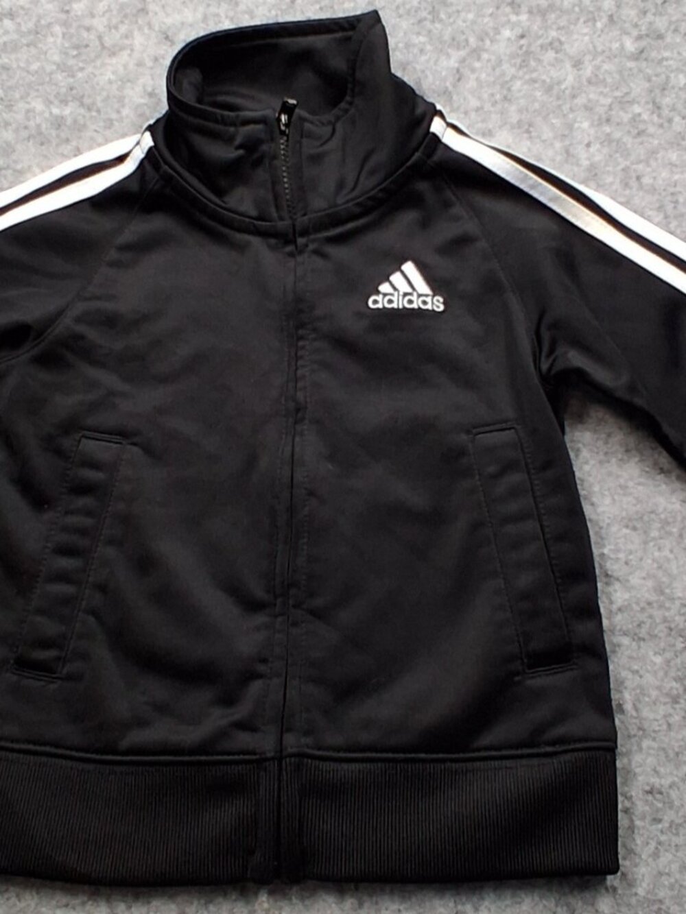 Adidas Infant boys jacket size months black and white good condition